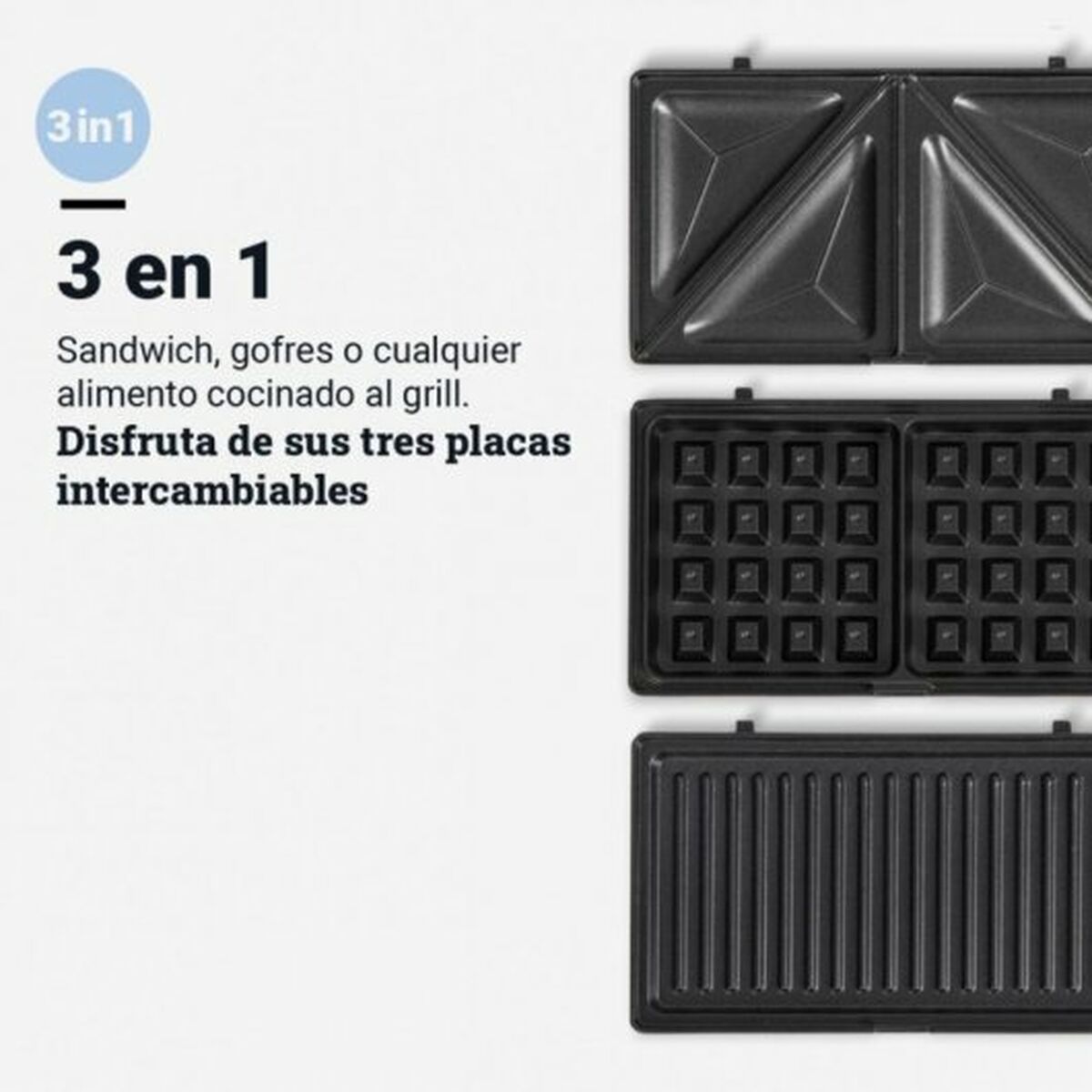 Smörgåsmaskin Universal Blue 700 W Svart